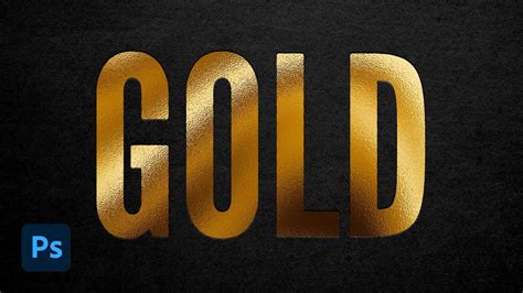 How To Create A Gold Foil Effect In Photoshop Youtube