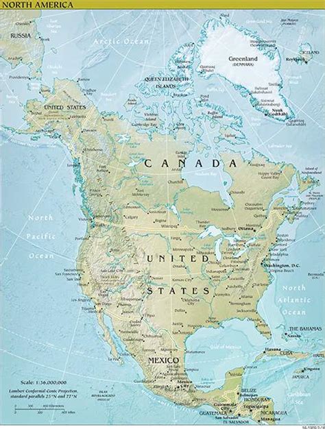 Mapa Ameriky Severnej Strednej A Južnej Naturalminevita