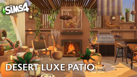 Desert Luxe Patio The Sims 4 Stop Motion Speed Build No Cc Youtube