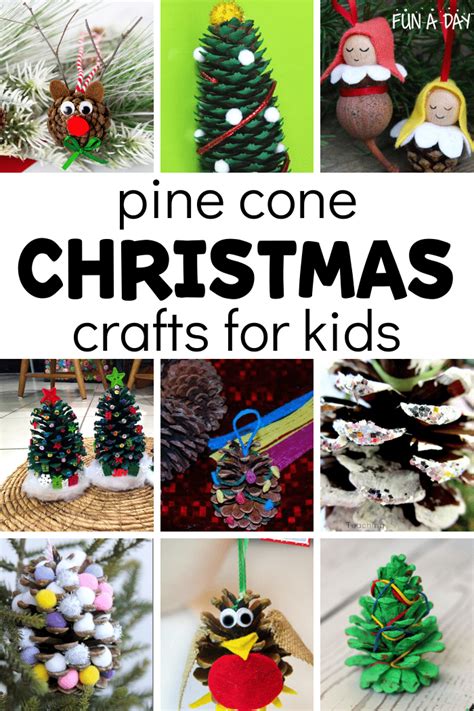 10 Pine Cone Christmas Crafts For Kids Fun A Day