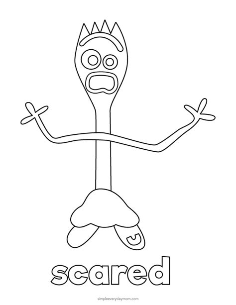 Forky Coloring Pages - Coloring Home