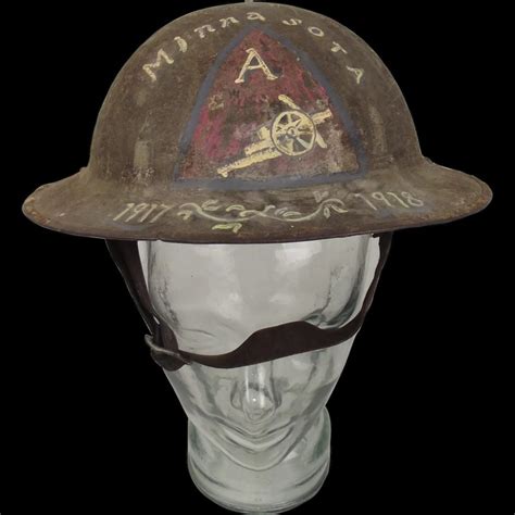 Ww1 American Artillery Brodie Helmet Sally Antiques