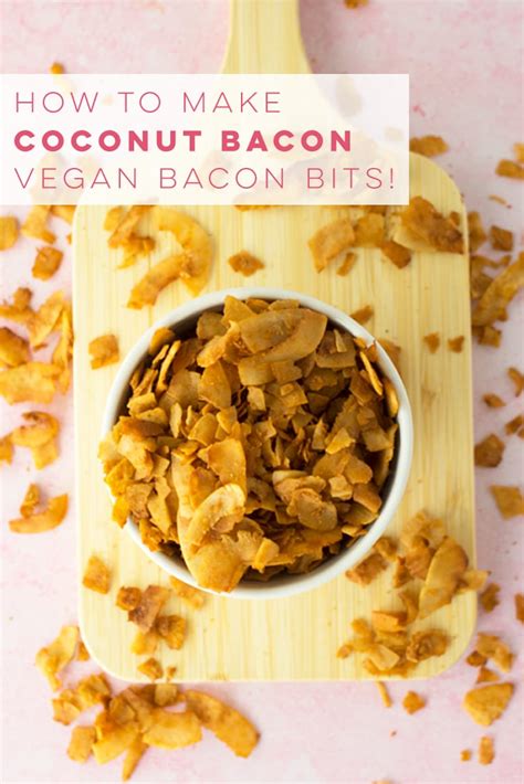 Coconut Bacon Recipe Vegan Bacon Bits Mindful Avocado