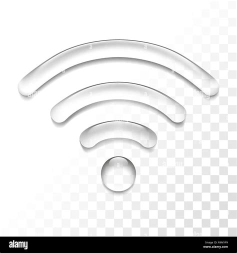 Transparent Isolated Wireless Connection Symbol Icon Vector