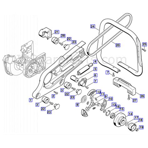 Stihl Ts 400 Disc Cutter Ts400 Parts Diagram Cast Arm