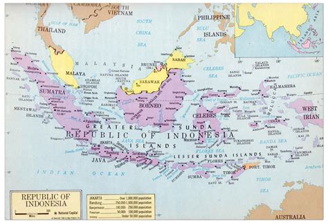 Peta Indonesia Lengkap Dengan Komponen Peta