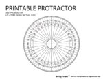 Printable Protractor World Of Printables