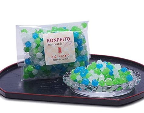 Konpeito Japanese Tiny Sugar Candy Crystal And Normal 100g Assorted Set Of 6