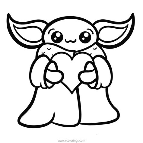 Baby Yoda Coloring Sheet Printable