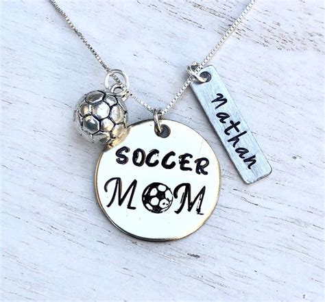 Baseball Mom Necklace Cross Country Necklace Soccer Mom Etsy