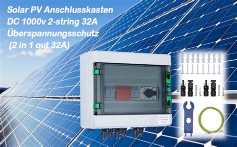 Solar Pv Anschlusskasten Photovoltaik Dc V String A