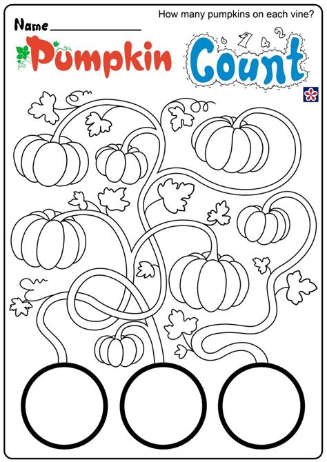 Autumn Worksheets For Preschool