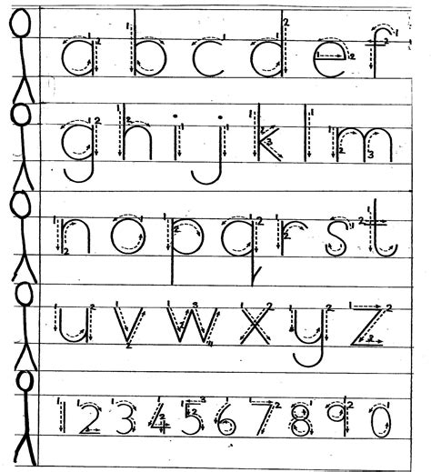 Abc Handwriting Chart Choose Your Own Alphabet Chart Printable 1 1 1