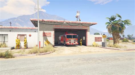 Sandy Shores Fire Station 3 Bays Single Story Fivem Ready Images