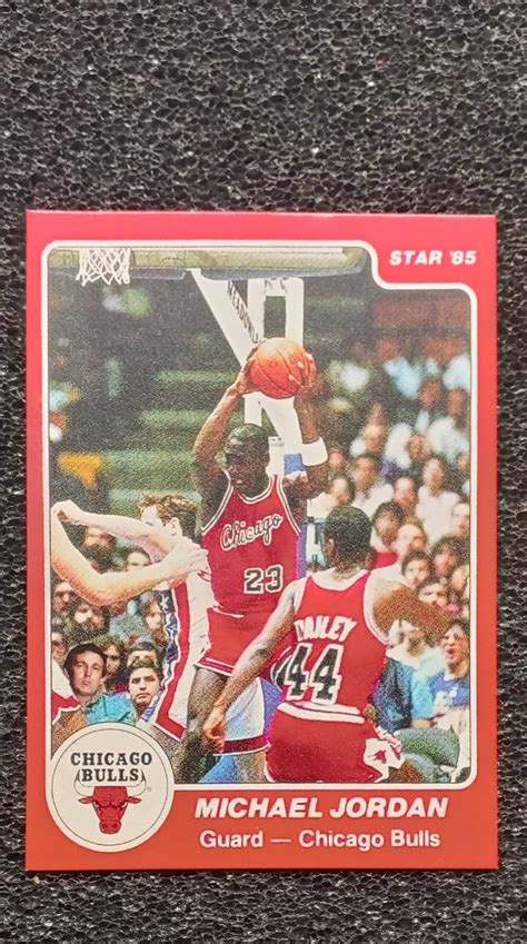 1985 Michael Jordan Star Rookie Card Reprint Mint Condition Etsy
