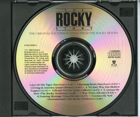 The Rocky Story 1990 Cd Sniper Reference Collection Of Rare Movie