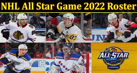 Nhl All Star Game 2022 Roster Feb 2022 Read Updates