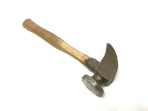 Very Nice Antique Cobblers Hammer Marked White 20oz Weight Ref