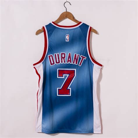 Mitchell & ness brooklyn nets jersey stripe knit cap gray jackie robinson brooklyn dodgers inspired throwback. Kevin Durant #7 Brooklyn Nets 2021 Classic Edition Blue Jersey