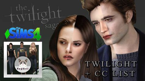 Sims 4 Cas Twilight Cast 😍💖 Satisfying Cc Build Cc Youtube