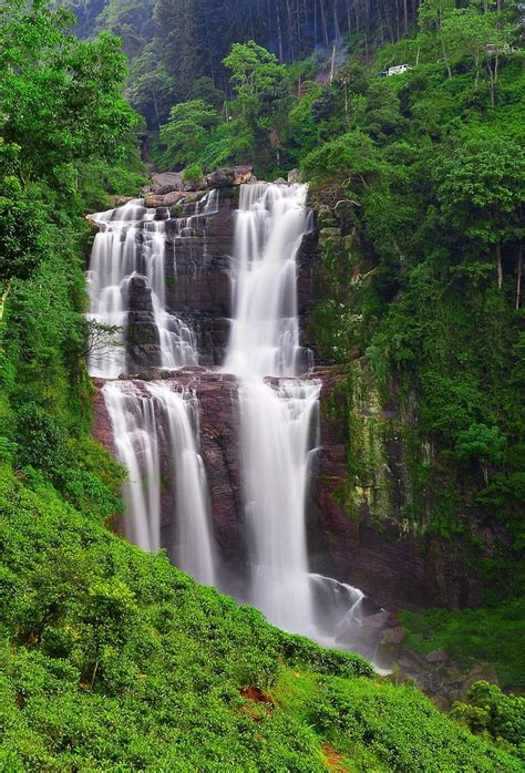 Ramboda Falls Sri Lanka By Anura Fernando Waterfall Beautiful