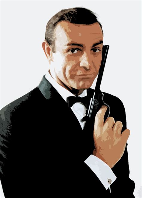 007 Bond Connery Poster By Nick Lopez Displate James Bond Movie