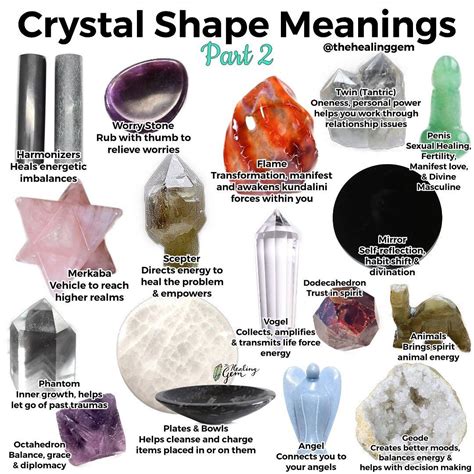 The Healing Gem Crystal Shop On Instagram Crystal Shape Meanings