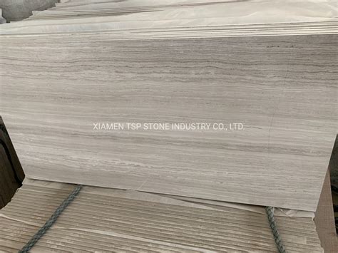 China Whitebrownathen Greygrey Wood Vein Wood Grain Marble Tile