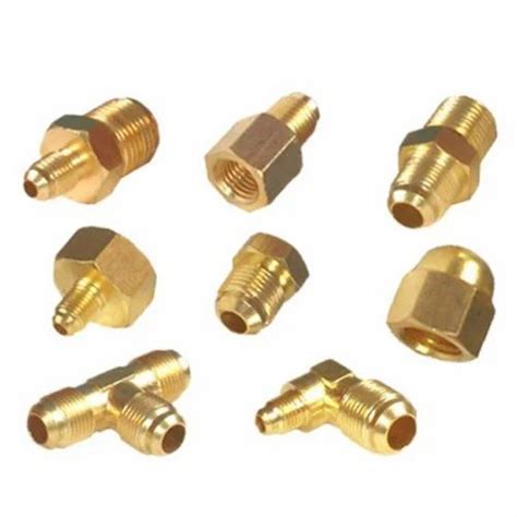 Brass Flare Fittings For Pneumatic Connections Size 18 To 2 Inch At