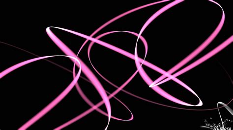 Pink Digital Art With Black Background Abstract Hd Pink Wallpapers Hd