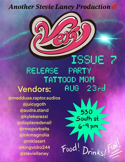 Very Magazine Vol 7 Release Party Tattooed Mom
