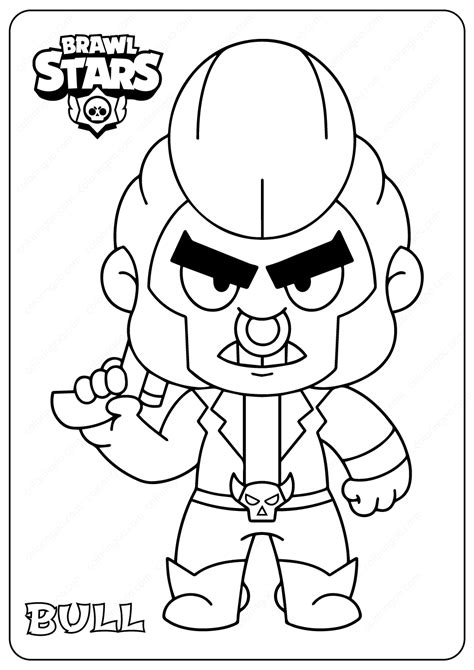 See more of brawl stars on facebook. Printable Brawl Stars (Bull) PDF Coloring Pages