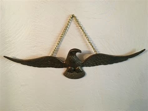 vintage brass federal eagle wall hanging 3904466527