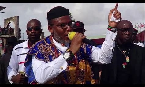 Jun 30, 2021 · nnamdi kanu, the leader of a separatist group that wants a breakaway state in eastern nigeria, has been arrested. Nnamdi Kanu Reacts to TY Danjuma's Alarm on State of ...