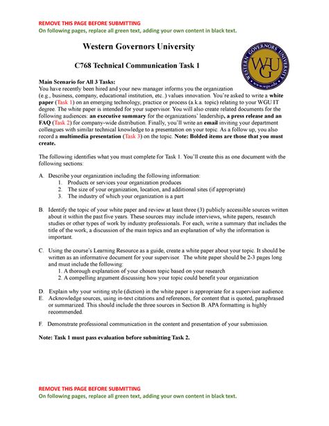 1a New C768 Task 1 Guide Remove This Page Before Submitting On