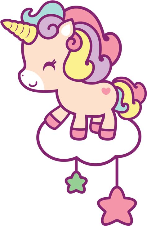 Happy Cloud Unicorn Cute Unicorn Stickerspng Download Transparent