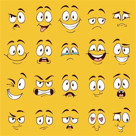 Cartoon Facial Expressions Ubicaciondepersonascdmxgobmx