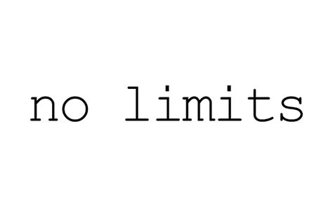 Hd Wallpaper No Limits Artistic Typography White Background