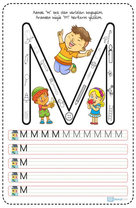 Dik Temel Harfler M Sesi Etkinlikleri Sınıf Öğretmenleri İçin