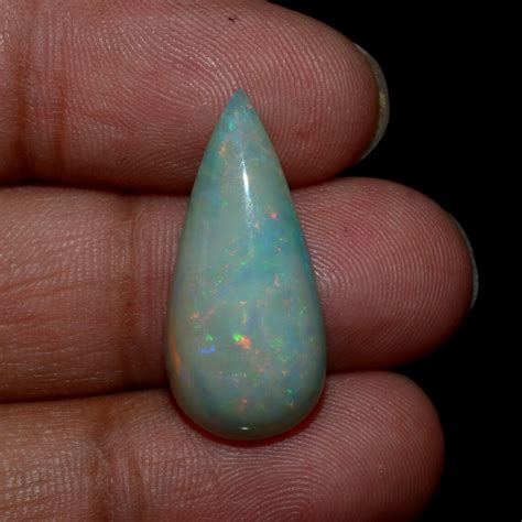 Blue Ethiopian Opal Gemstoneflashy Opal Loose Etsy