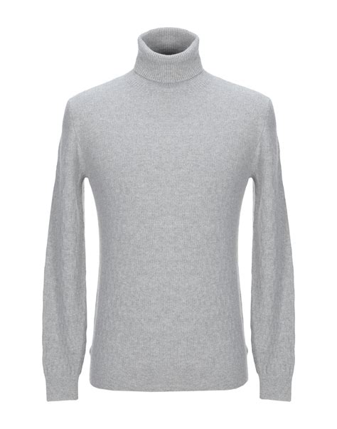 Zanone Wool Turtleneck In Light Grey Gray For Men Lyst