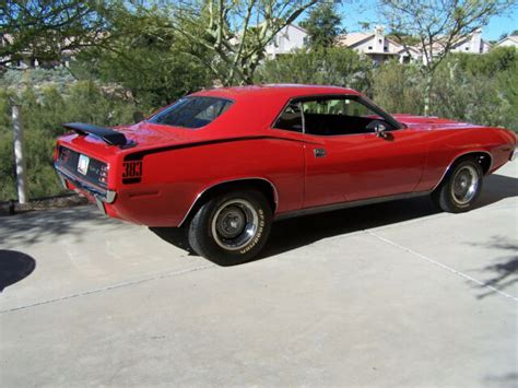 1970 Rallye Red 4 Speed Cuda For Sale Photos Technical Specifications