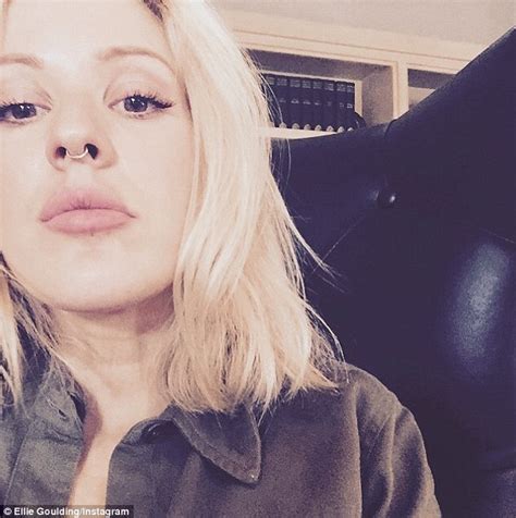 Ellie Goulding Shows Off Silver Septum Ring As She Continues Workout