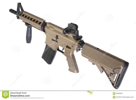 M4 Special Forces Rifle Stock Image Image Of Police 58028291
