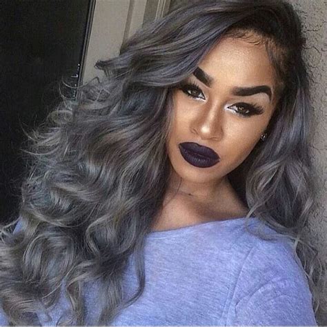 25 New Grey Hair Color Combinations For Black Women The