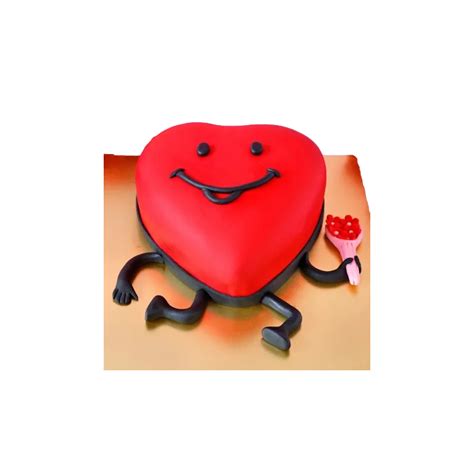 Commander votre gâteau d'anniversaire Coeur rouge en ligne