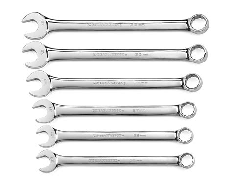 Gearwrench 6 Piece Large Metric Long Pattern Combination Wrench Set