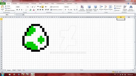 Pixel Art In Excel By Hatsunepie On Deviantart