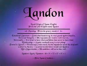 Displaced native old english cræft (modern english craft) and old english list (modern english list). Landon Name Meaning | Old english names, Meaning of my ...