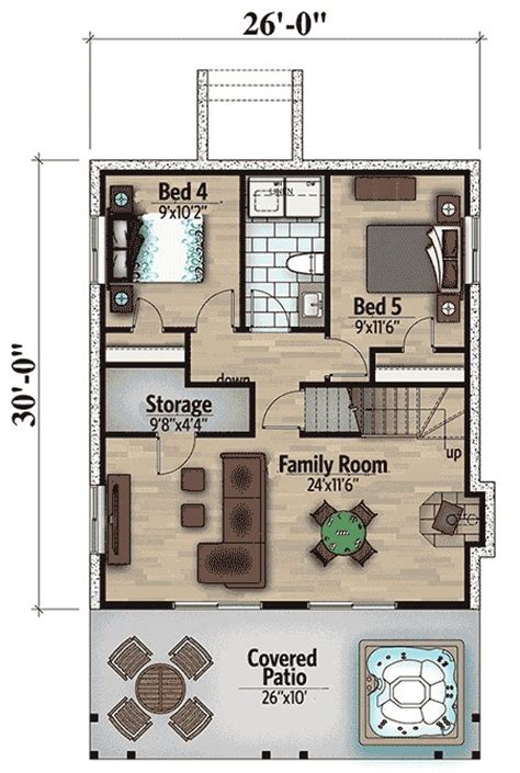 Vacation Home Plan With Incredible Rear Facing Views 90297pd 1st